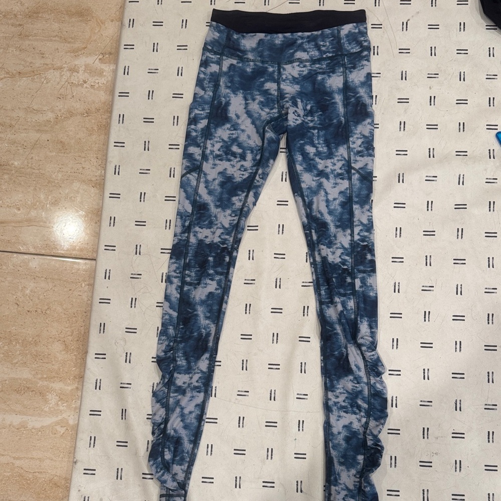 Lululemon Navy Tie-Dye Leggings